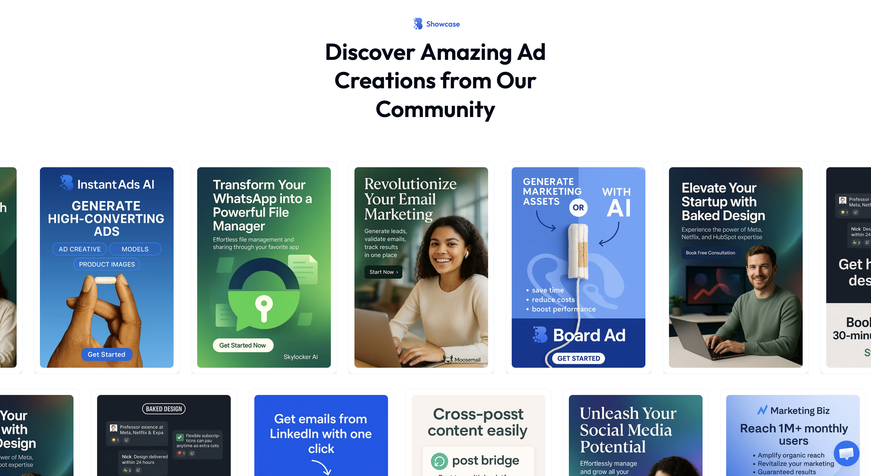 AI ad generator and brand-to-creative SaaS