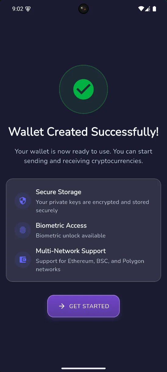 Crypto wallet for MagicCraft token management