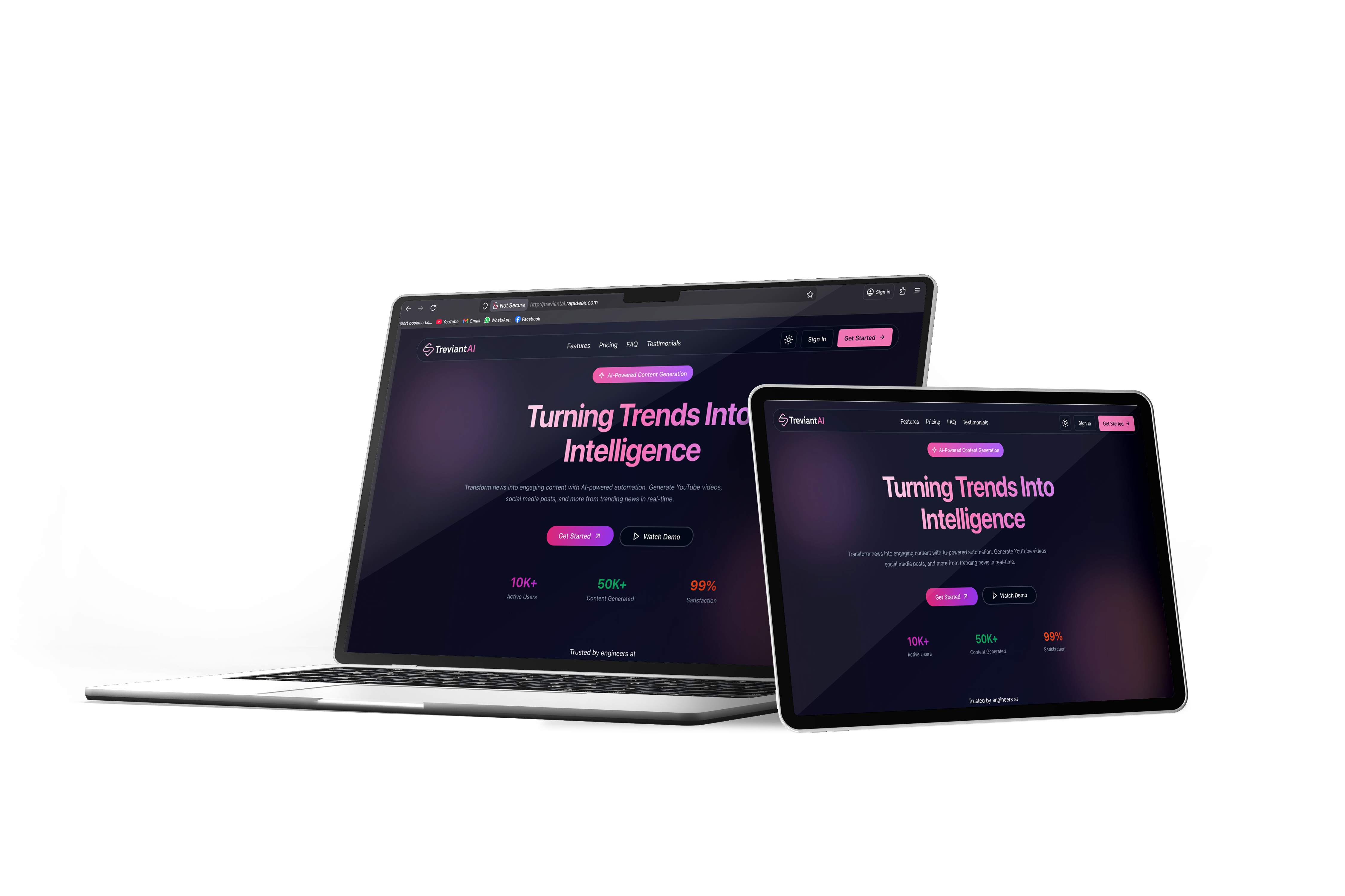 AI content generation from trending news